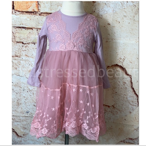 ❌ Pink Baby Doll Princess Lace Dress - Picture 5 of 16